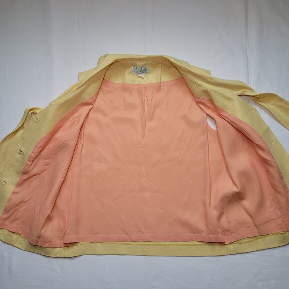 Vintage Bette of California Yellow Sleeveless Vest Custom Match Mates Old Money - Picture 8 of 8